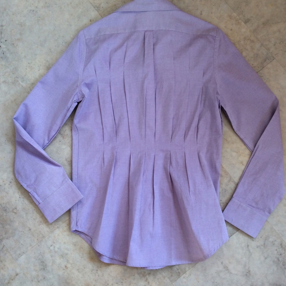 BB DAKOTA Long Pleated Back Oxford Shirt